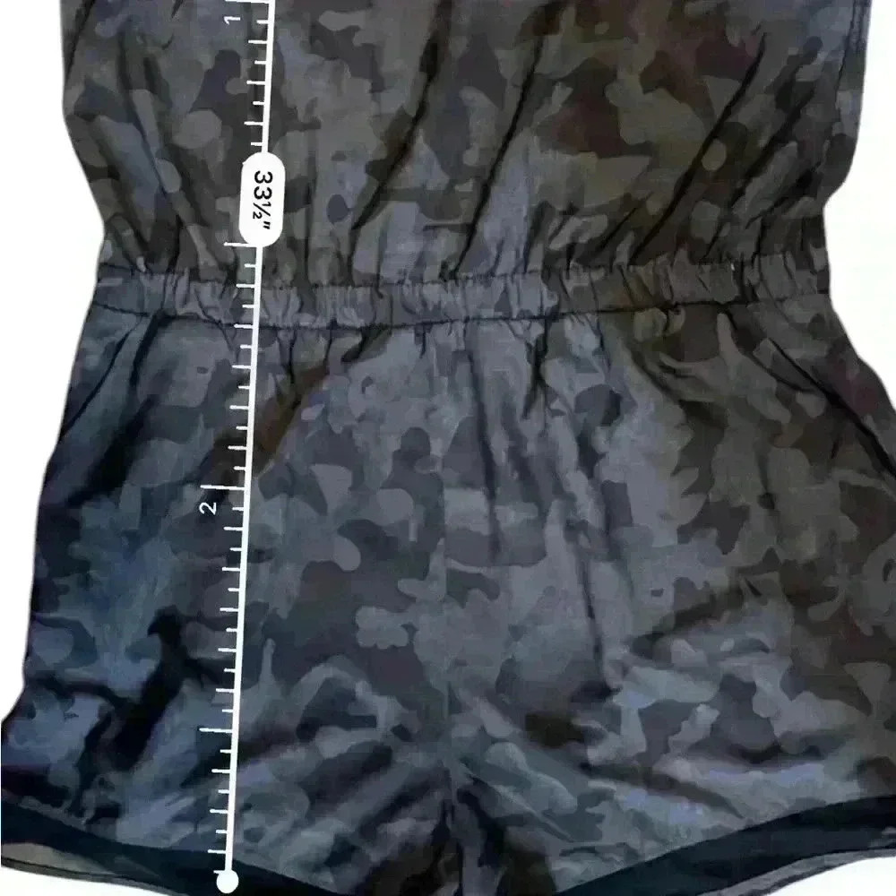 ZELLA S Getaway Blouson Romper Grey Depths Say My Name Camo XL - Picture 9 of 9